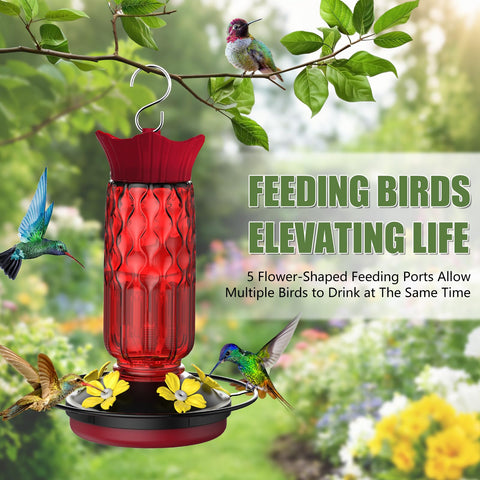 Bourid 16 oz nectar bottle allows easy nectar level checks.