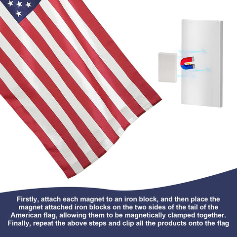 BOUTICOL stainless steel flag weights resist rust for outdoor use