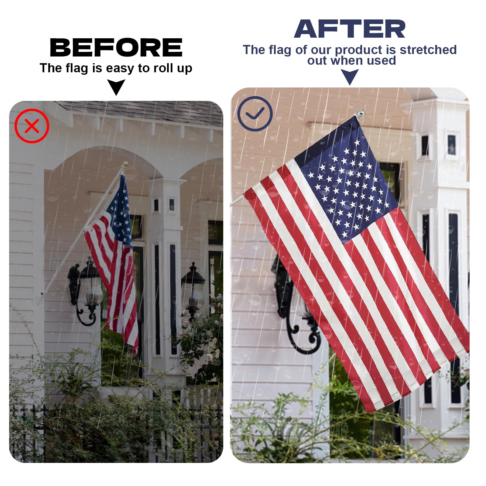 BOUTICOL top-of-pole flag weight prevents wrap in wind