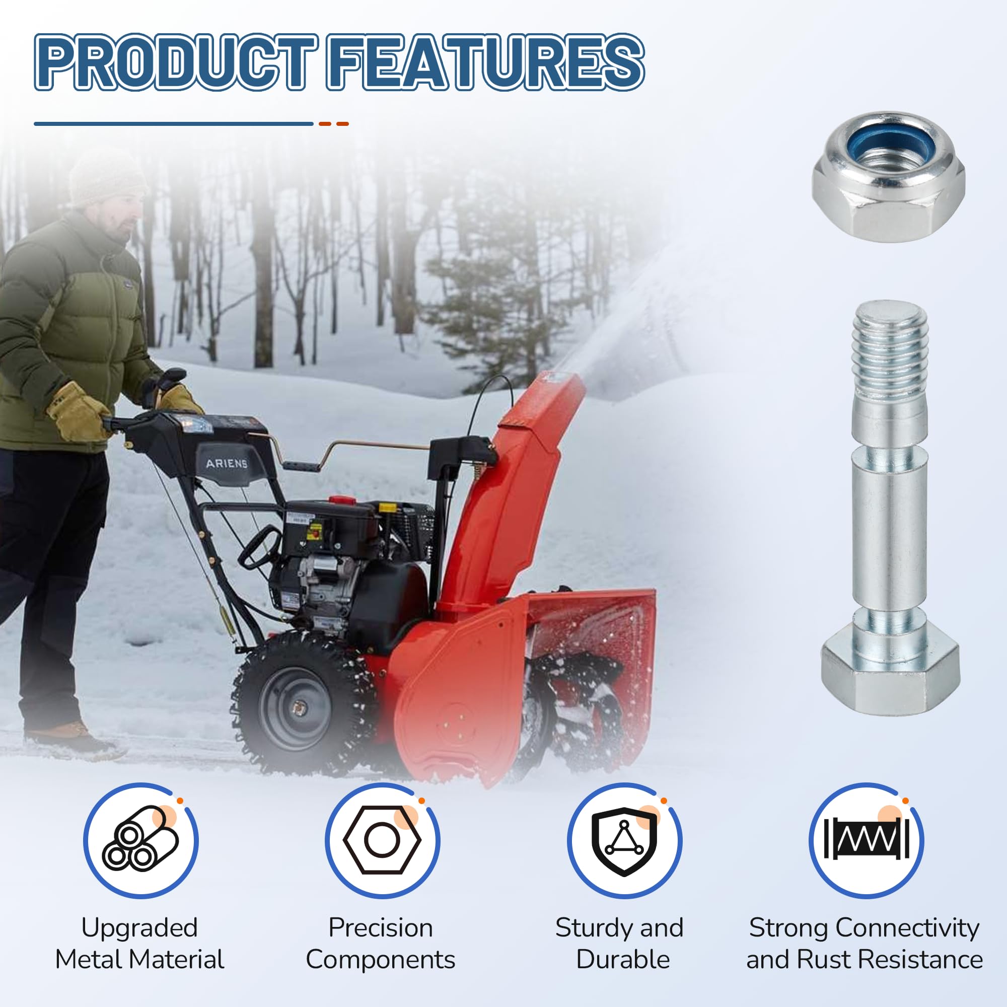BOUYAO rust-resistant metal components against snow and ice for durable operation.