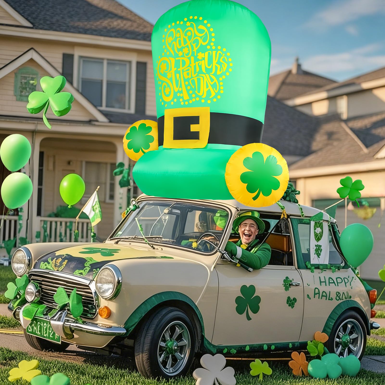 Boveco multi-use St Patrick's Day décor for indoor and outdoor spaces.