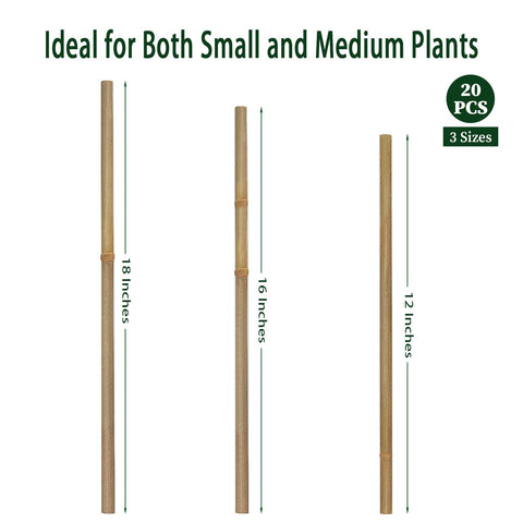 BOVITRO 18-inch stakes fit indoor or outdoor gardening tasks.