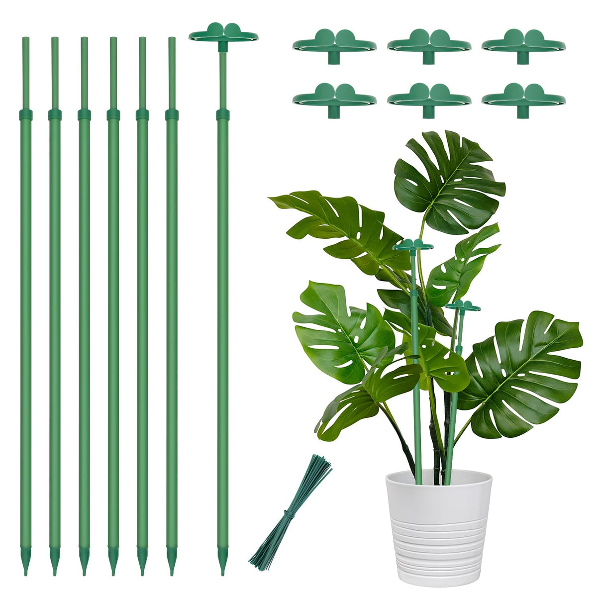 BOVITRO extendable plant stake 17-5in provides adjustable support for growing plants