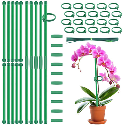 BOVITRO 14.2in plant stake supporting an orchid indoors