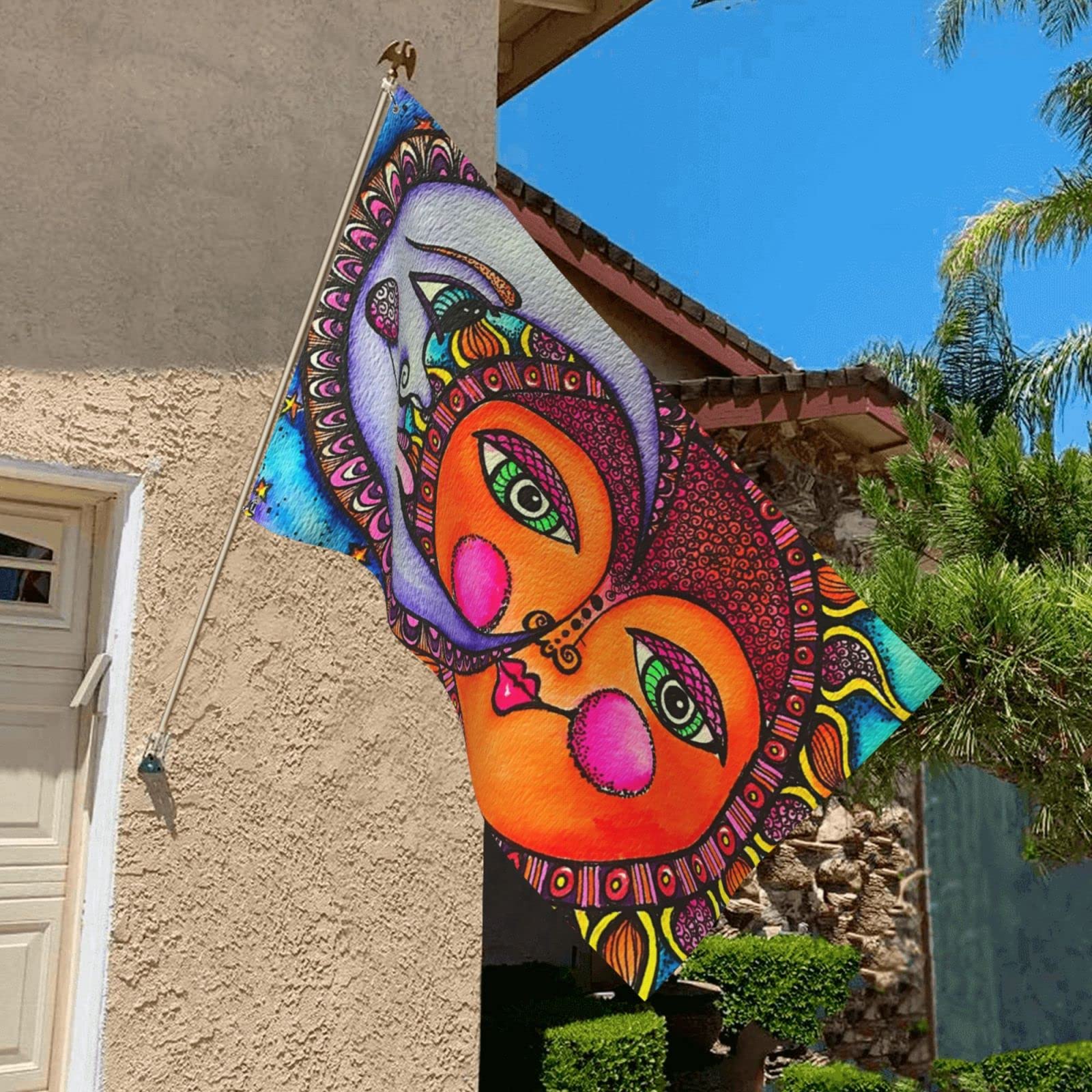 BOXIMIAO bright garden flag enhancing seasonal curb appeal
