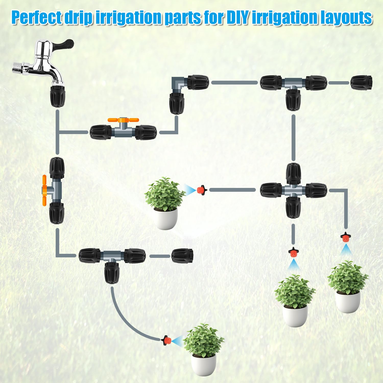 BOXOB compact drip end cap kit for easy replacement and maintenance.