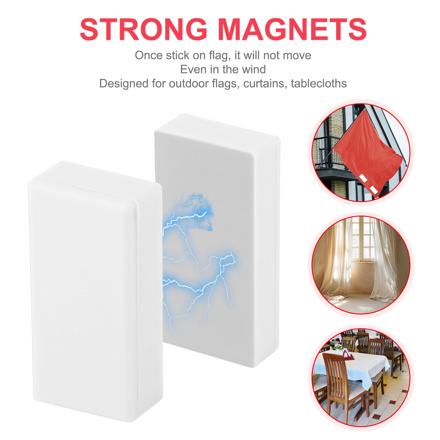 BOXOB outdoor flag stabilizer magnet for porch flags.