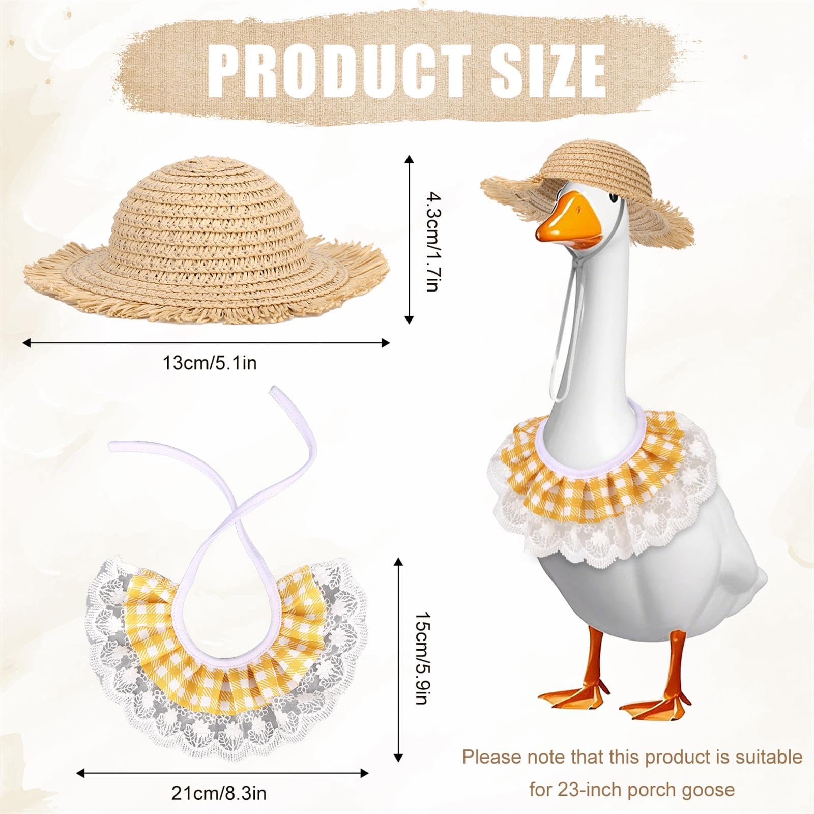 BOXOB porch goose bib makes cute outfits for yard photos.