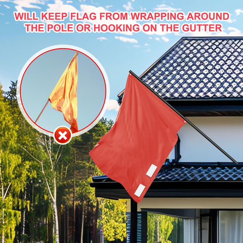 BOXOB silicone-wrapped flag weight magnet protects flags.