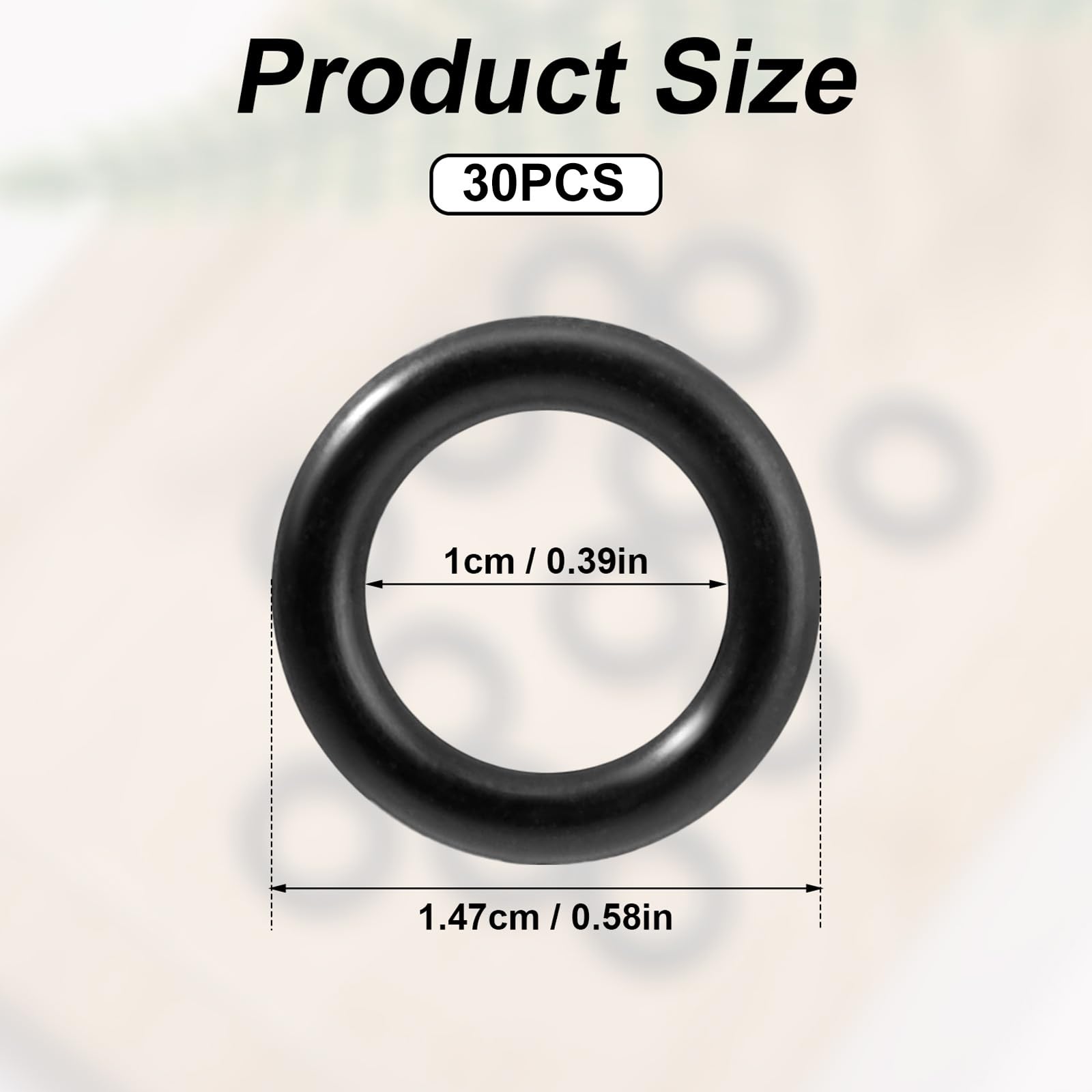 Boxob O-rings for soft nose POL fittings with clear size detail.