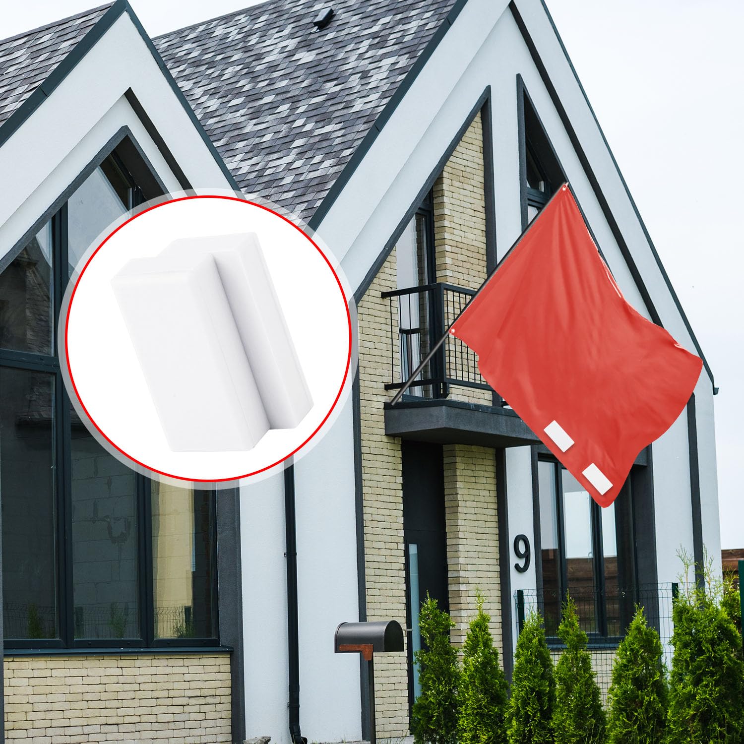 BOXOB weatherproof flag weight magnet prevents flutter.