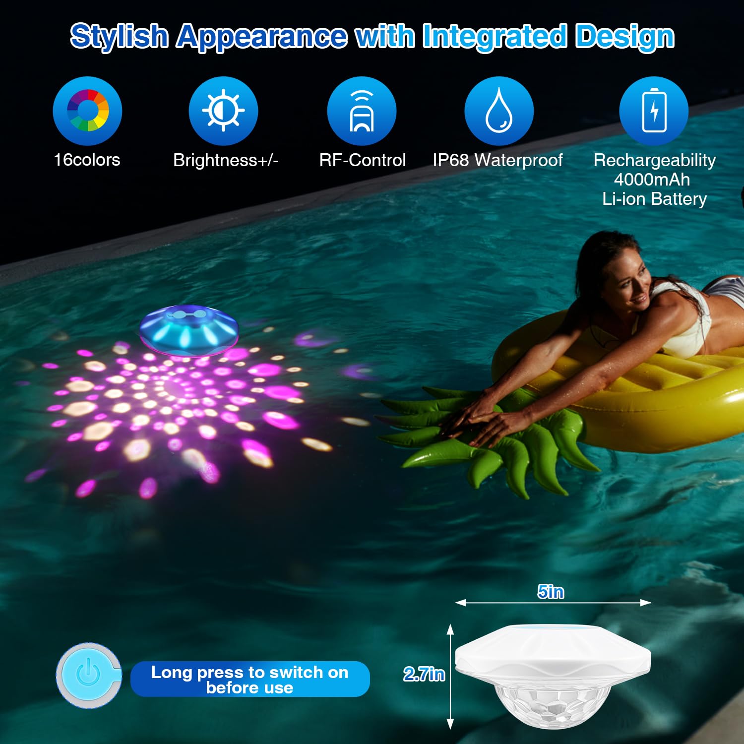 BOXPSII IP68 waterproof design keeps lights safe in rough weather