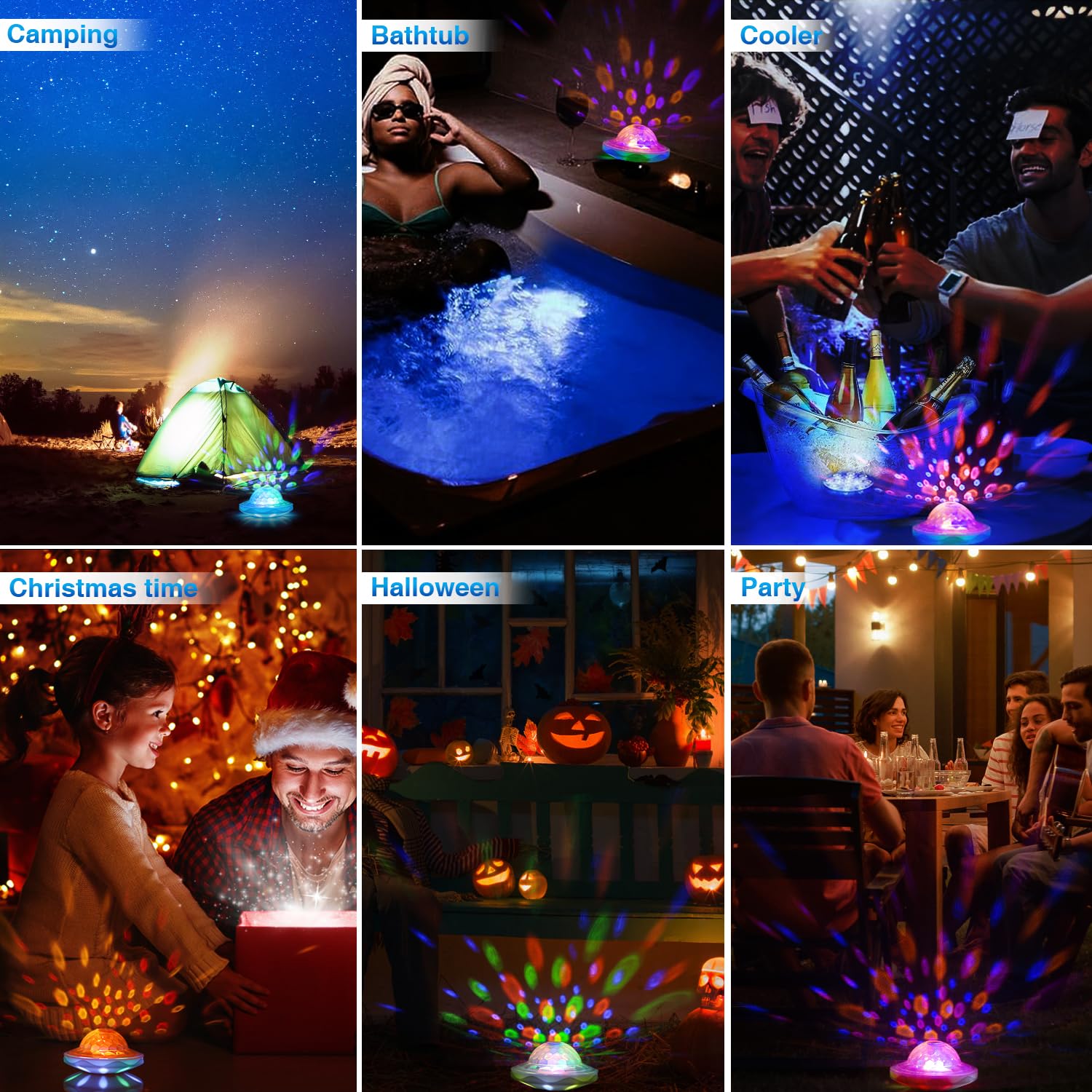BOXPSII lights set a festive mood with vibrant pool party lighting