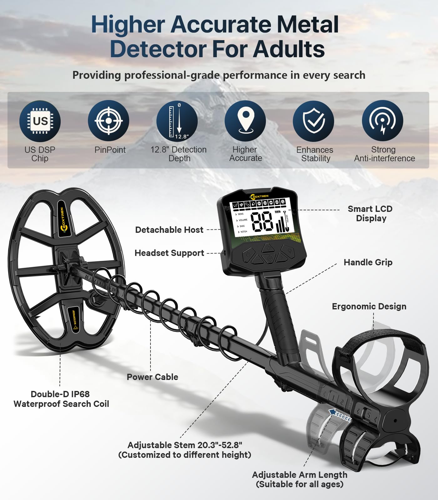 BOXTREN DSP chip provides stable, precise readings during hunts