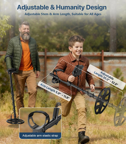 BOXTREN metal detector LCD display with backlight for easy targeting