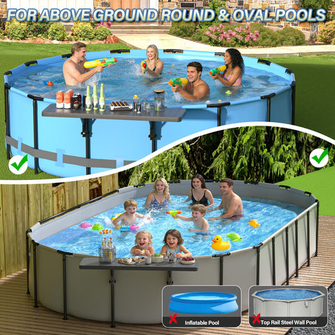 BoYata pool bar table dimensions fit round and oval pools