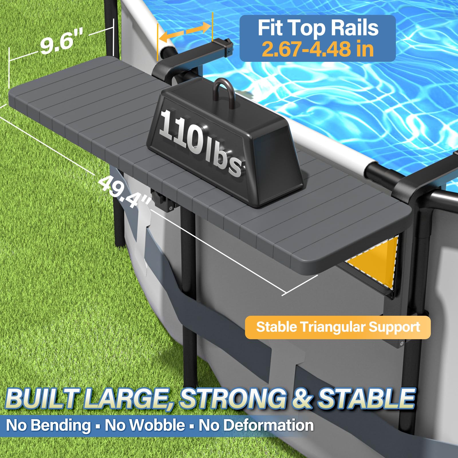 BoYata pool bar table material close-up highlights weather resistance