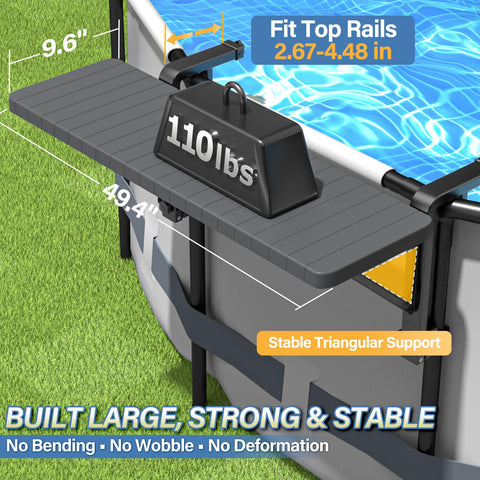 BoYata pool bar table material close-up highlights weather resistance