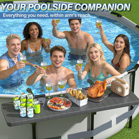 BoYata pool bar table side view demonstrates stable setup