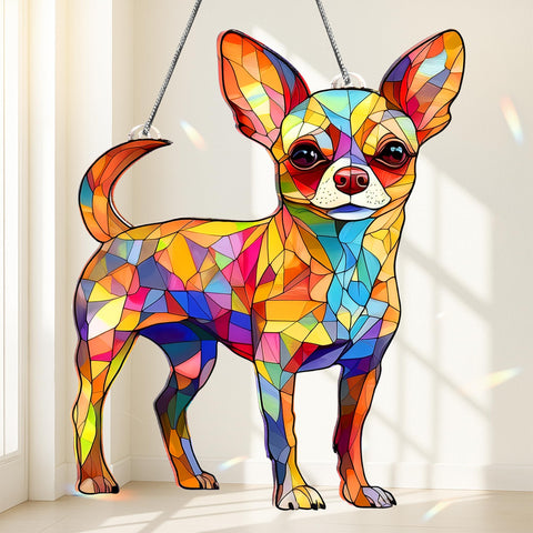 BOYESE colorful dog ornament for Christmas tree adds festive color.