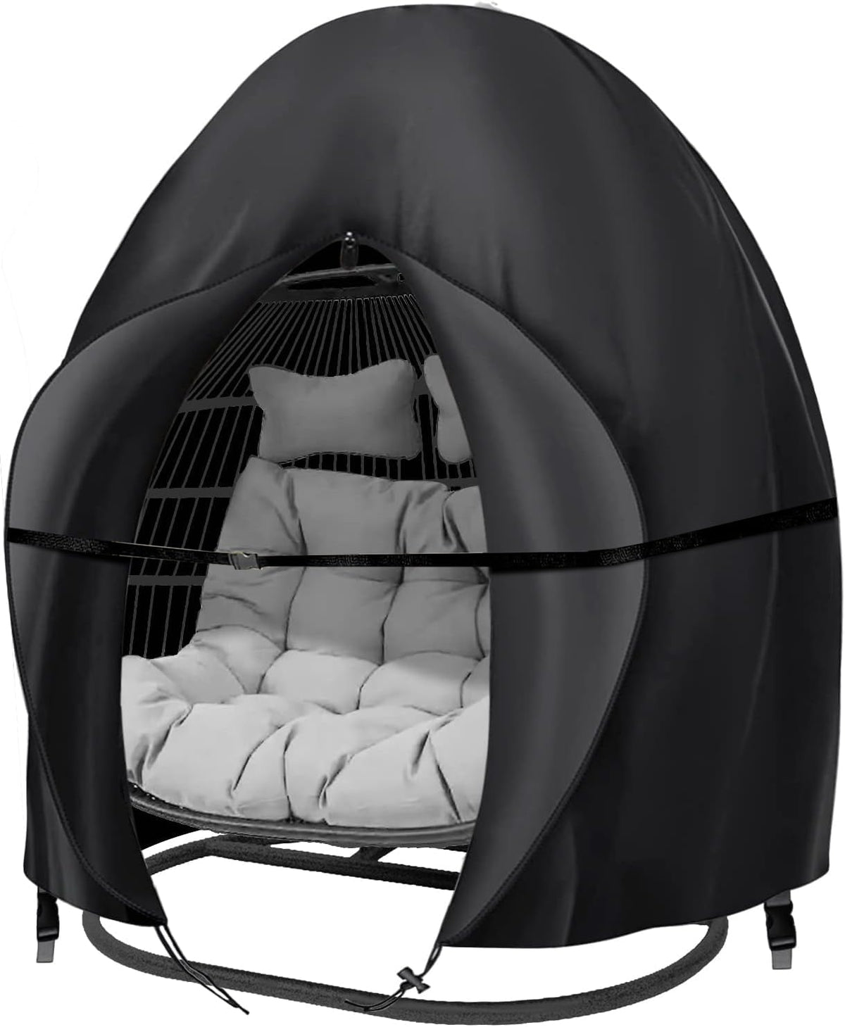 Boyspringg patio egg chair cover with zipper protects against rain and dust.