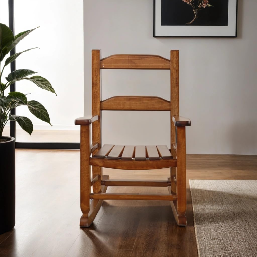 BplusZ Toddler Rocking Chair compact size fits indoor and outdoor spaces.