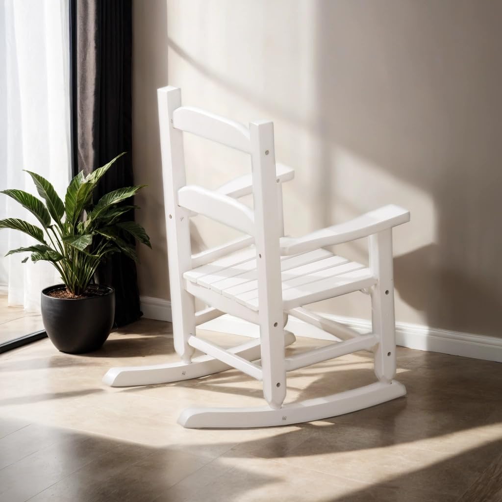 BplusZ Toddler Rocking Chair during family reading time at home