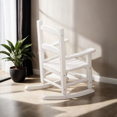 BplusZ Toddler Rocking Chair during family reading time at home