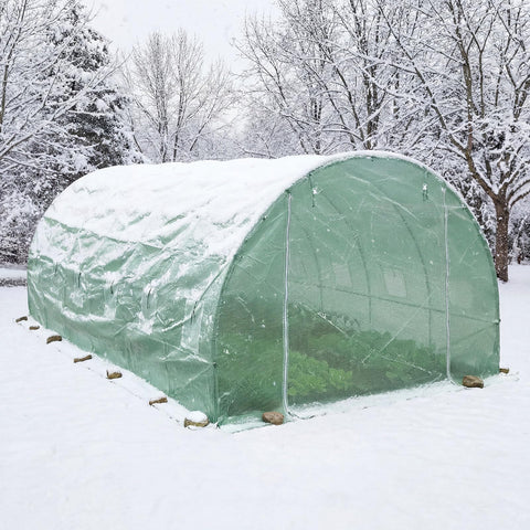 UV-resistant 140 GSM PE helps maintain indoor warmth.