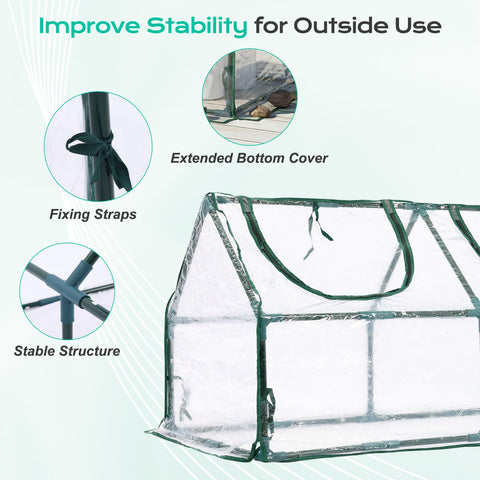 BPS mini greenhouse offers portable, compact design for easy transport.