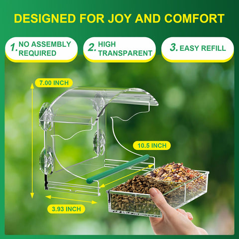 BPYOT detachable seed tray for easy cleaning and refilling