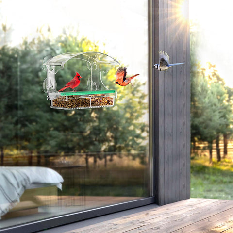 BPYOT weather-resistant suction cups keep feeder secure in varying conditions