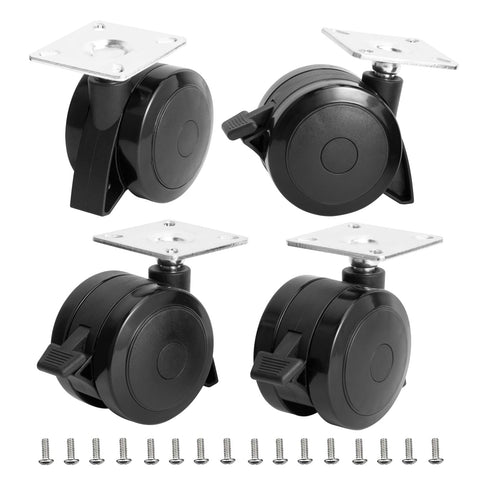 BQMAX 69828 grill wheels with locking caster for Weber Spirit ensure stable movement