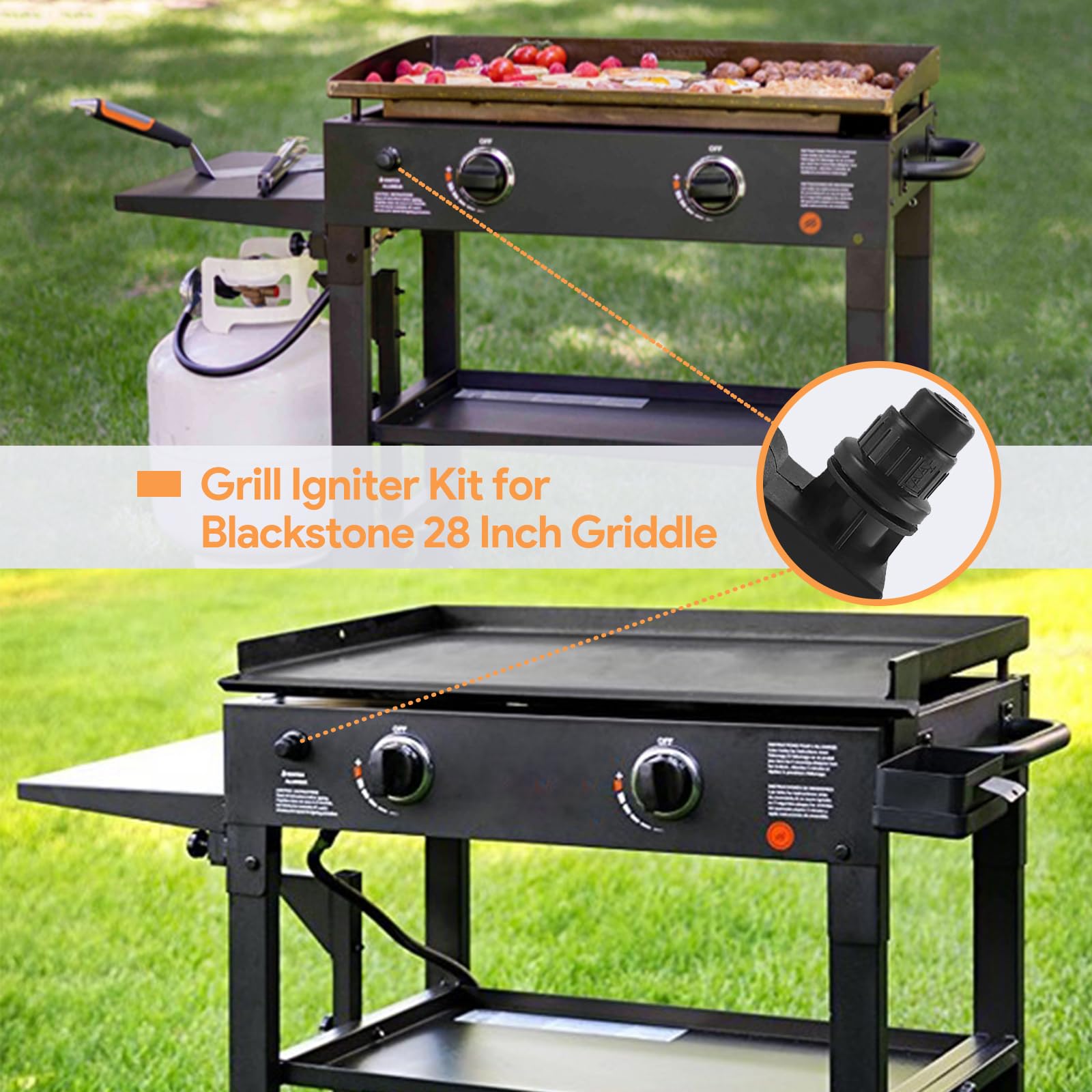 BQMAX replacement parts for Blackstone 28-inch griddles