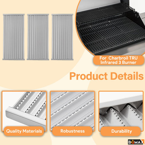 BQMAX compatible with Charbroil TRU Infrared models for straightforward swaps