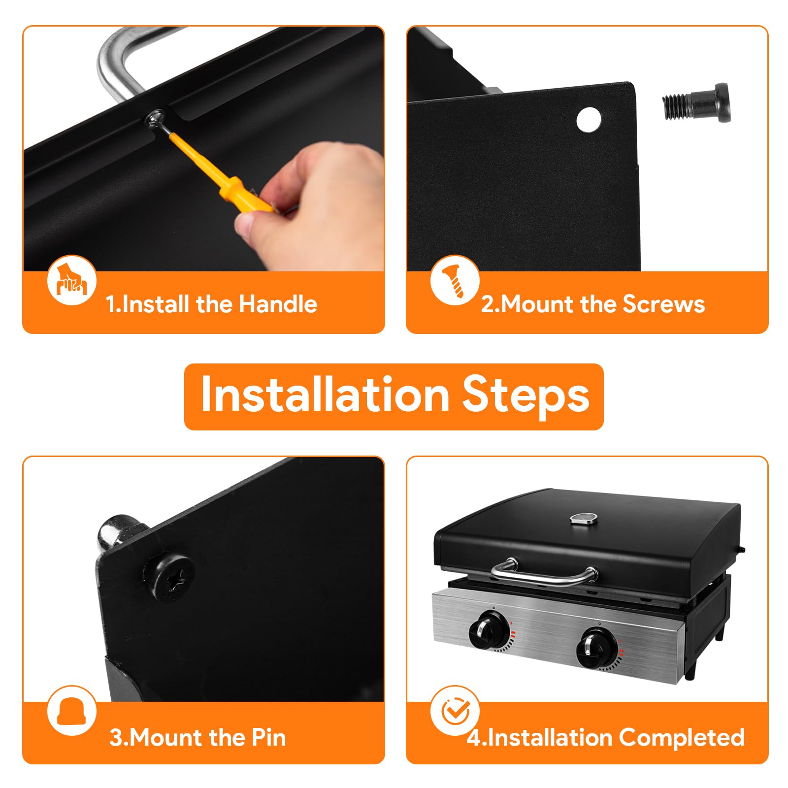 BQMAX lid shows built-in temperature gauge for easy heat monitoring