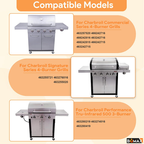 BQMAX grill emitter plate 17x10 inches for even heat