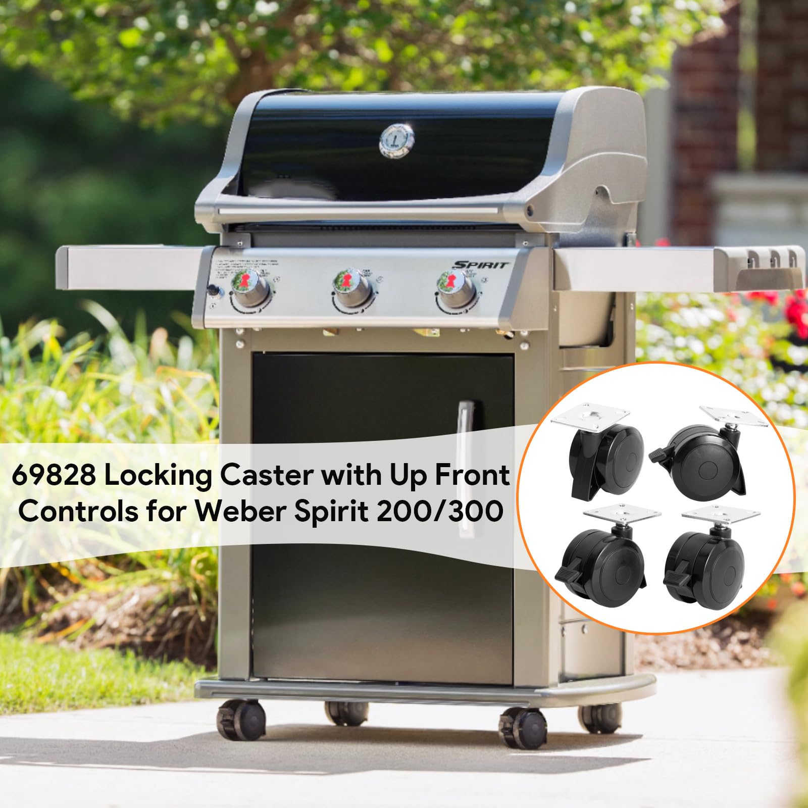 BQMAX four-pack grill wheels simplify replacement and ensure consistent performance