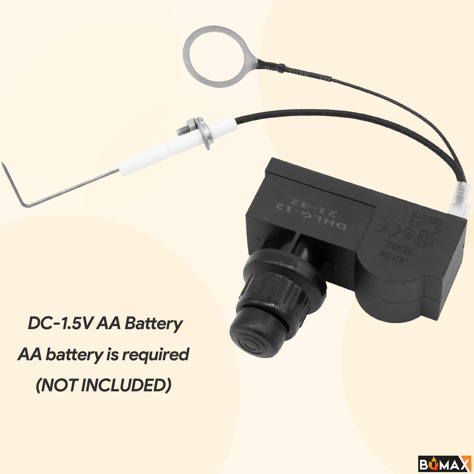 Durable, high-quality replacement igniter from BQMAX for outdoor grills