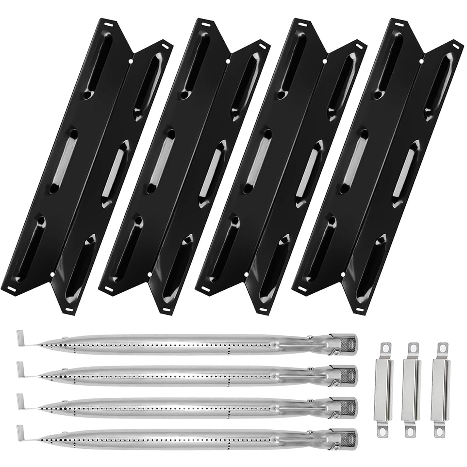 BQMAX heat plate and burner kit for Kenmore 4-burner grills enhances even cooking.