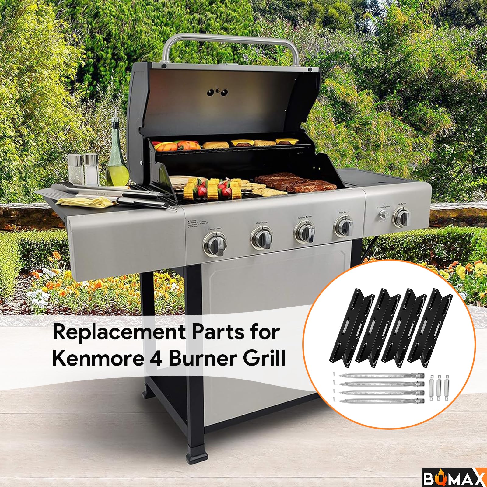 BQMAX outdoor grill parts kit for Kenmore replacement parts and reliability.