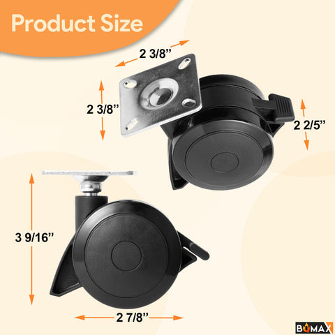 BQMAX Weber Spirit replacement wheels simplify moving a hot grill around the patio
