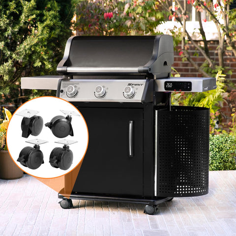 BQMAX Weber Spirit wheels replacement parts support extended patio grilling sessions