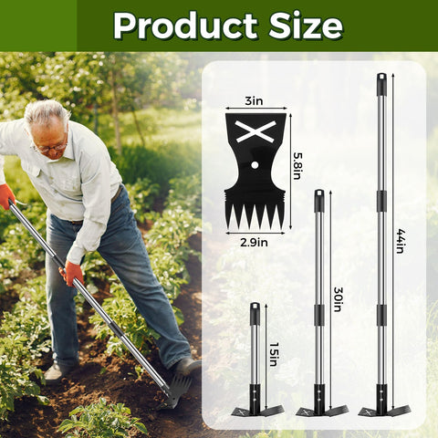 BQMEZRNUS weed puller head assembly in action for precise weeding
