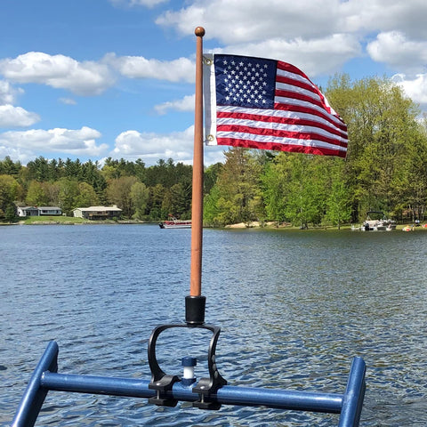 Bradford 12x18 flag with two brass grommets for secure mounting
