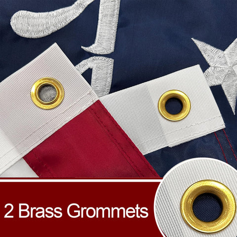 Bradford 1776 Bennington flag 3x5 size ready for flagpole or wall display.