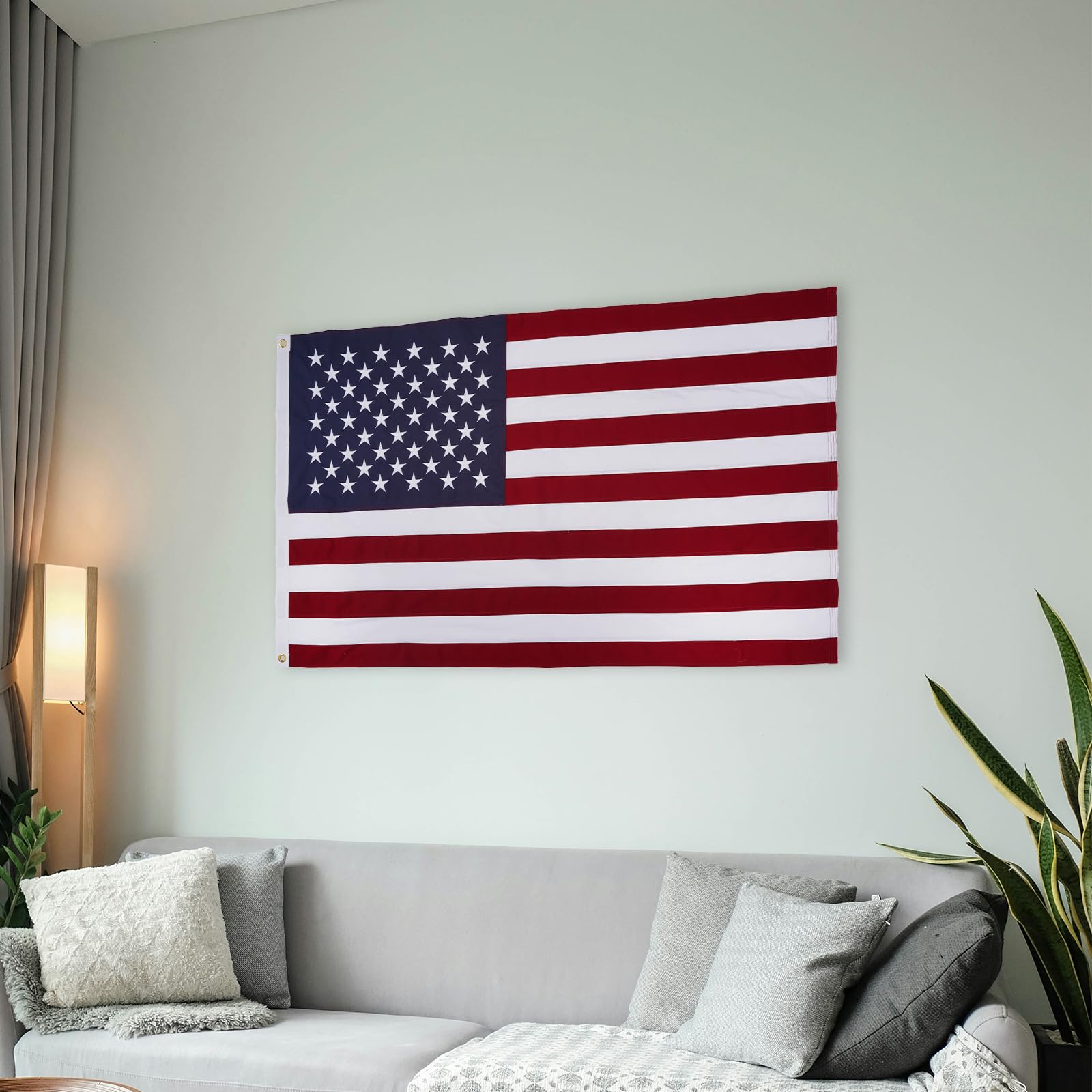 Bradford flag 3x5ft wall display with vivid color indoors.