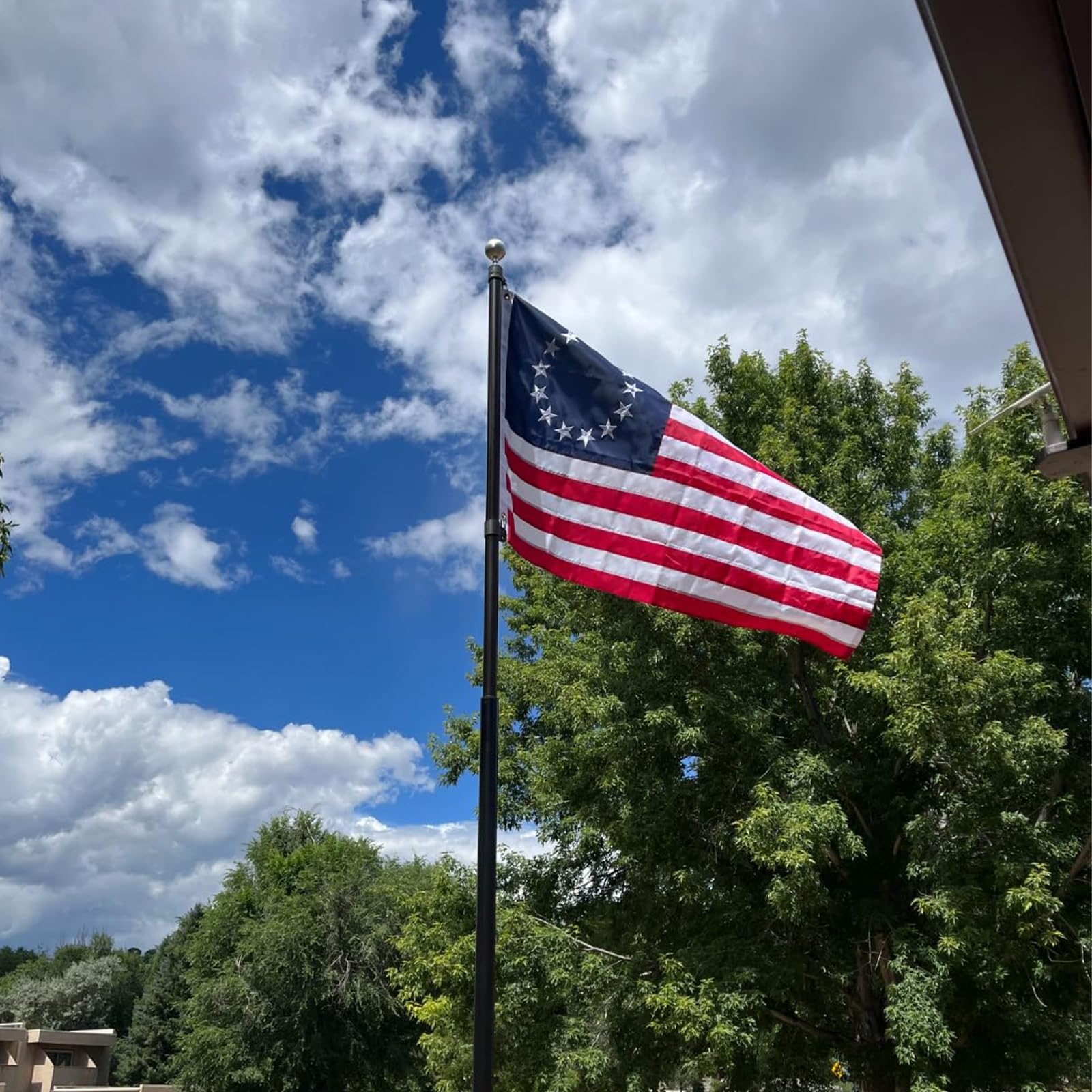 Bradford Betsy Ross flag brass locking rings enable secure mounting