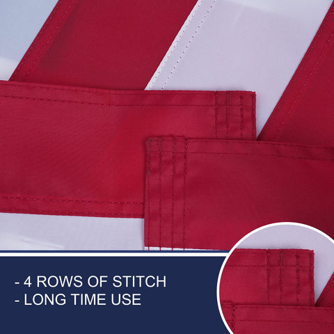 Bradford Betsy Ross flag heavy-duty 210D polyester for outdoor durability