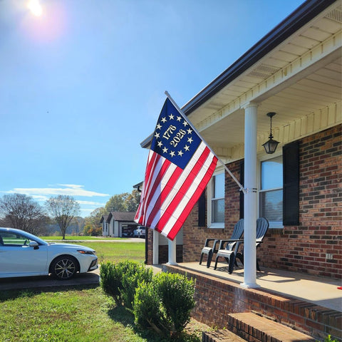 Bradford brass grommets enable easy, secure flag installation.